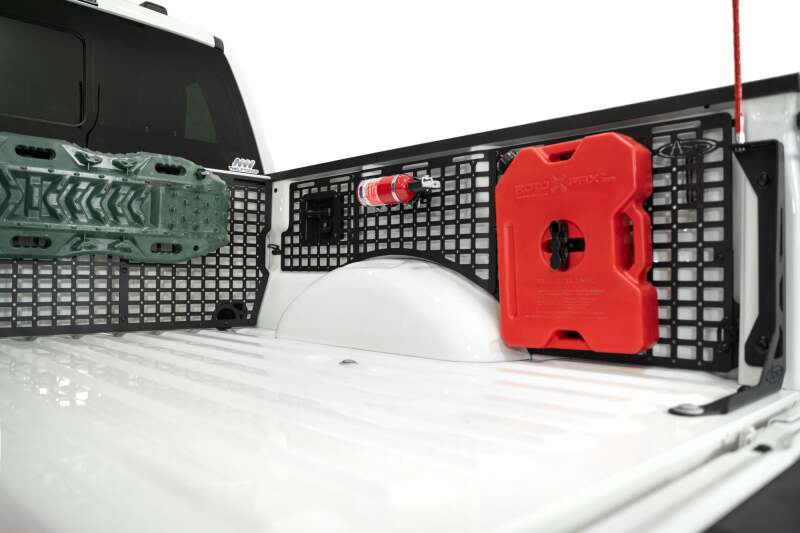 Ford F150 Bed Side Molle Panels - Passenger Side Full Set - Addictive Desert Designs - Hammer Black - `21-`27